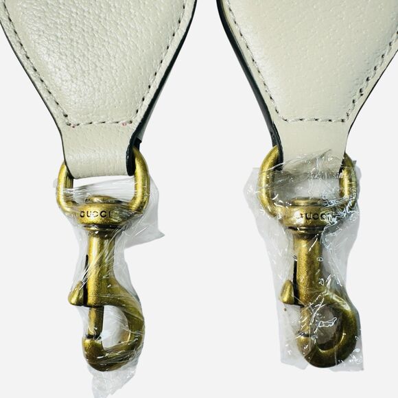 Unbranded Replacement Crossbody Shoulder Strap Web Canvas Ivory For Gucci Bags - Picture 2 of 10